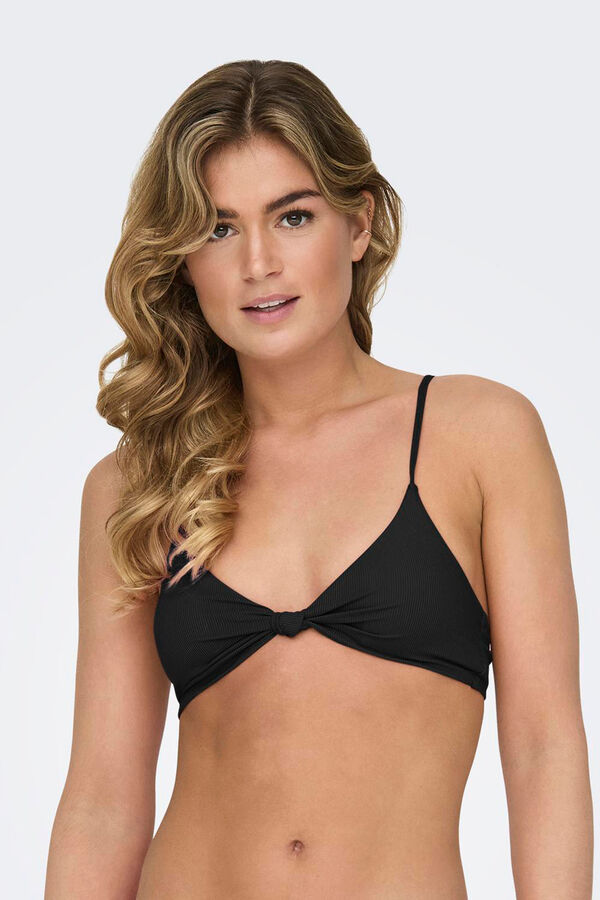 Only Top bikini nudo negro