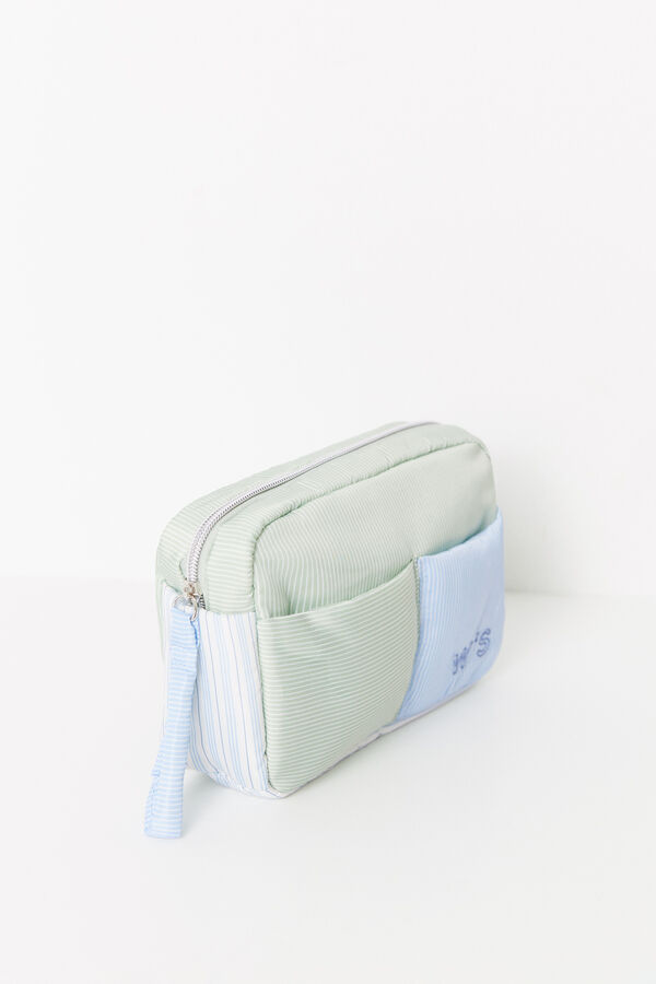 Women'secret Neceser mediano nylon estampado rayas estampado