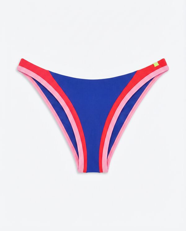 HI&BYE Braga bikini brasile&ntilde;a azul estampado