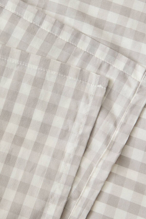 Textura S&aacute;bana de cuadros vichy turquesa