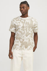 Jack & Jones T-shirt algod&atilde;o estampada azul