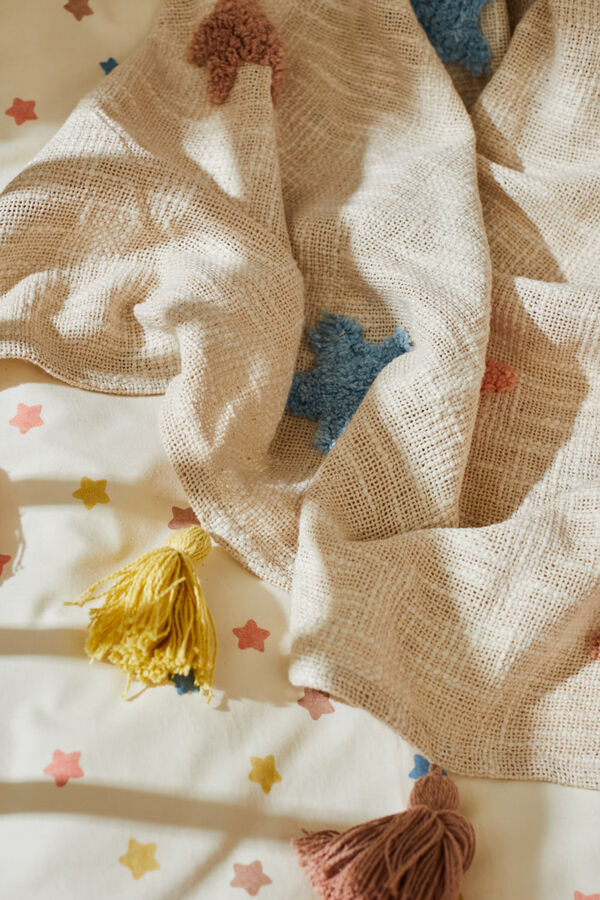 Calma House Plaid de algod&oacute;n Star estampado