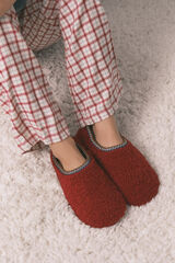 Women'secret Zapatillas casa borreguito rojo rojo