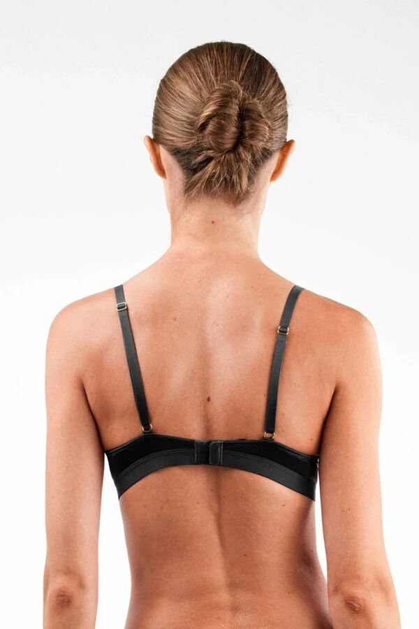 Gisela Soutien de capacidade em tecido de renda preto