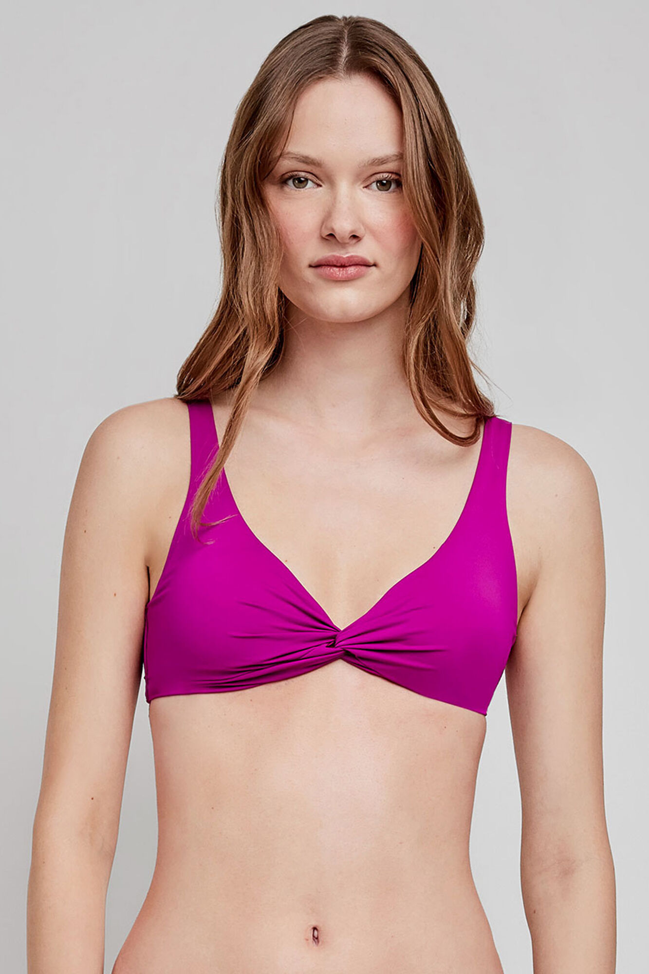 Gisela Top de biqu&iacute;ni triangular roxo