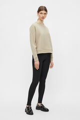 Pieces Leggings canal&eacute; negro