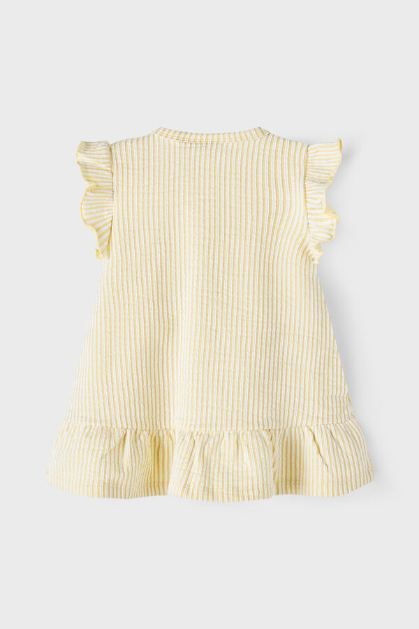 Womensecret Vestido de bebé niña con detalle volante amarillo