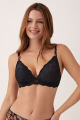 Promise Suti&atilde; soutien triangular sem aro preto