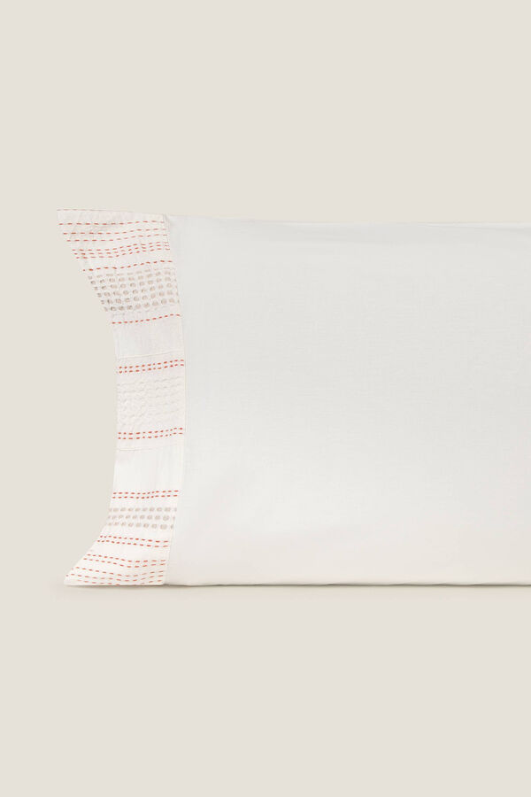 Textura Funda de almohada naranja