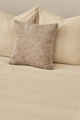 Textura Capa de edredom texturizada castanho