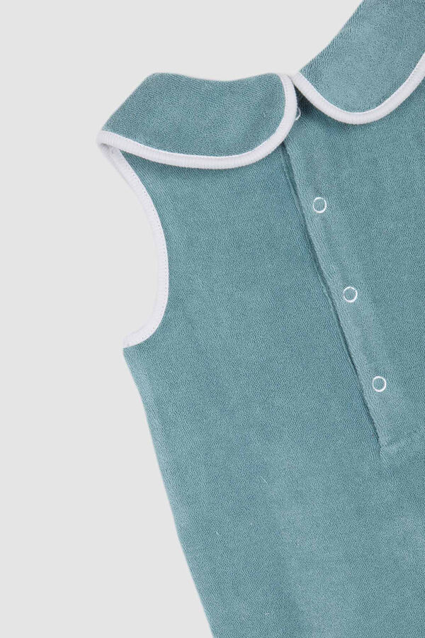 Gocco Babygro de terry verde bege