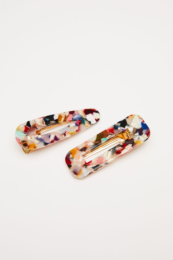 Women'secret Pack 2 pinzas clip pelo carey kaki