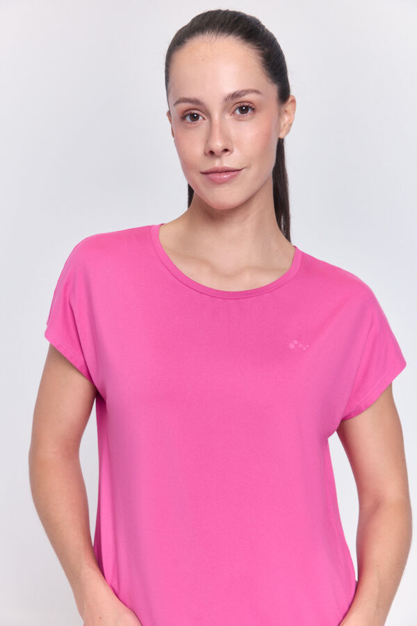 Only Play T-shirt manga curta soft rosa