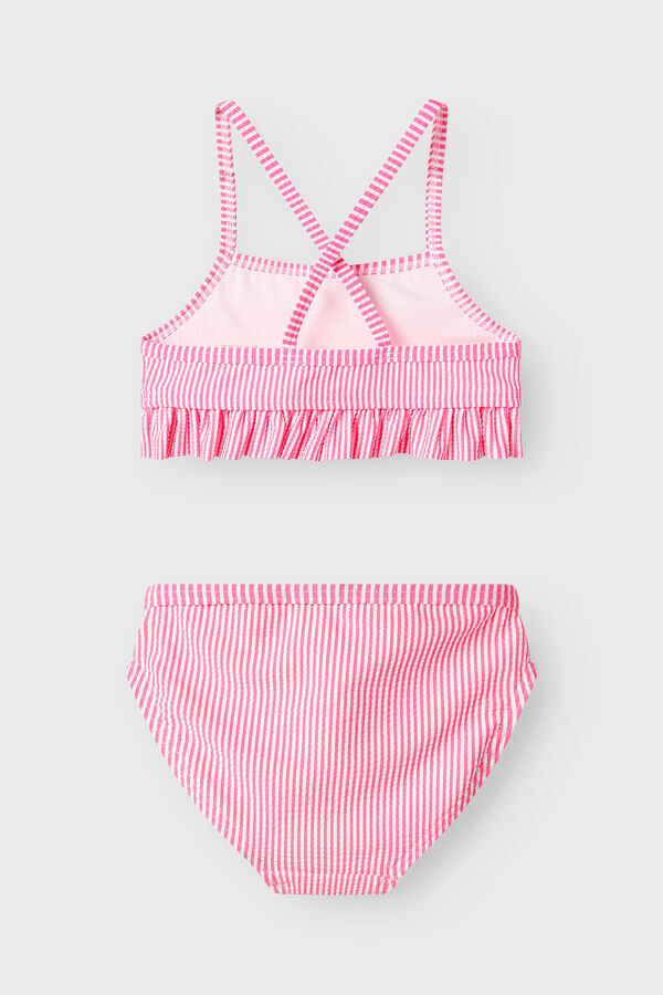 Name it Biqu&iacute;ni de menina com detalhe  rosa