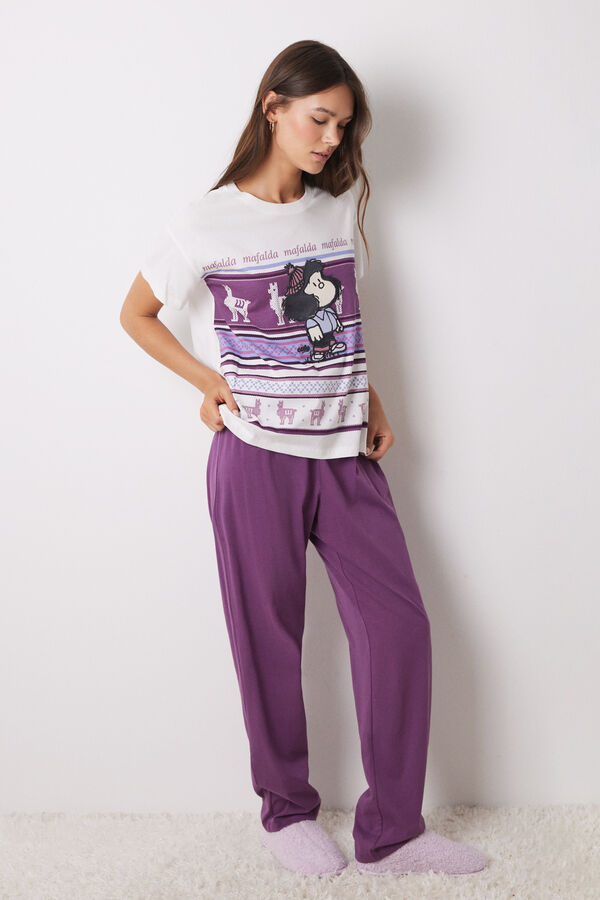 Women'secret Pijama 100% algod&oacute;n Mafalda estampado