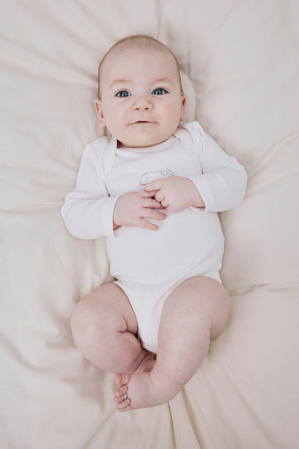 Name it Set 3 bodys delf&iacute;n beb&eacute; neutro gris