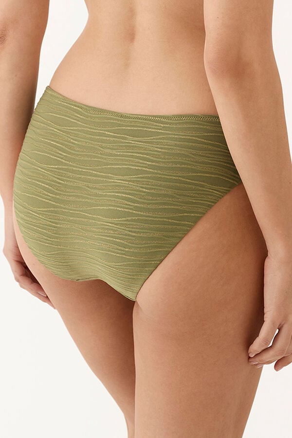 Promise Braga bikini cl&aacute;sica jacquard kaki