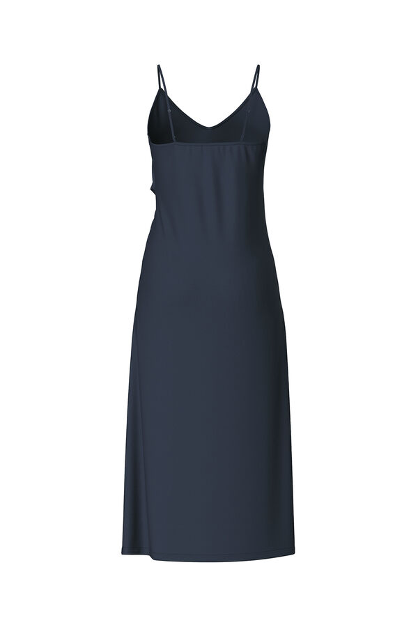 Pieces Vestido midi azul