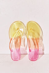 Women'secret Chanclas transparentes rosa rosa
