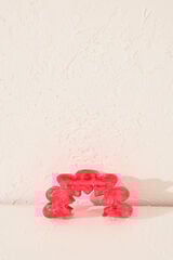 Women'secret Pinza pelo efecto marmoleado rosa coral