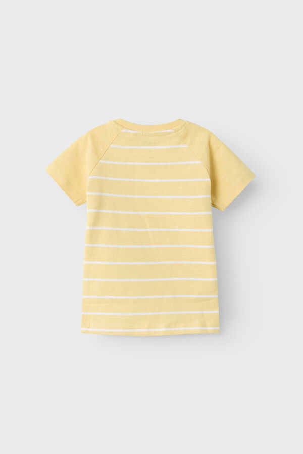 Womensecret Camiseta de bebé niño de manga corta con detalle en 3D amarillo