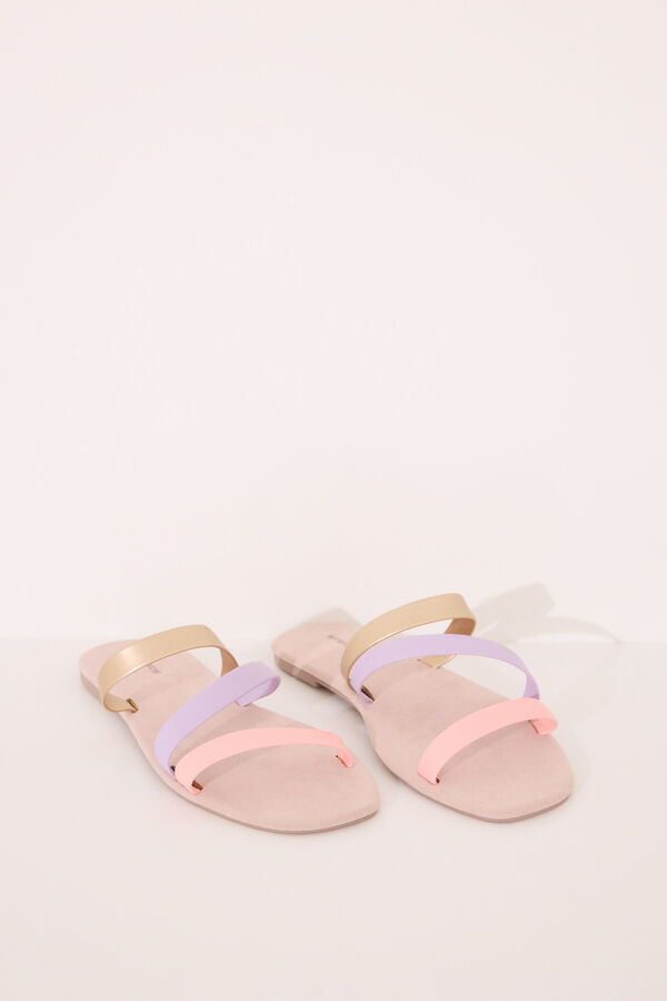 Women'secret Chinelos de quarto tiras cruzadas branco