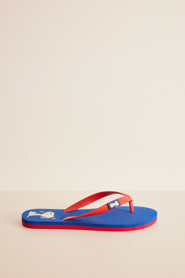 Women'secret Chinelos azul Snoopy azul