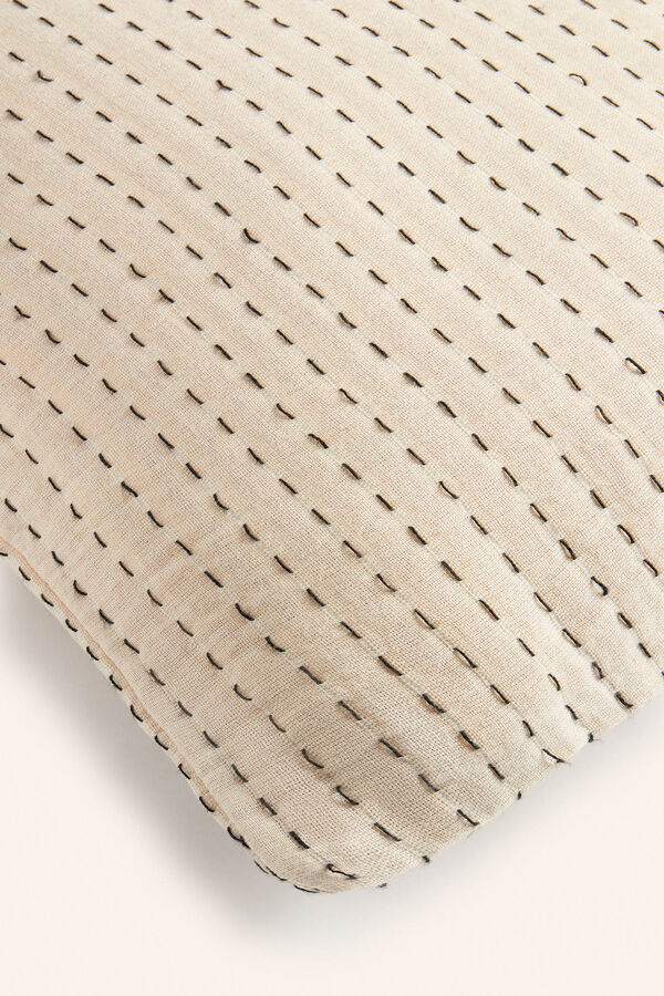 Calma House Funda de cuadrante de algod&oacute;n Agata nude