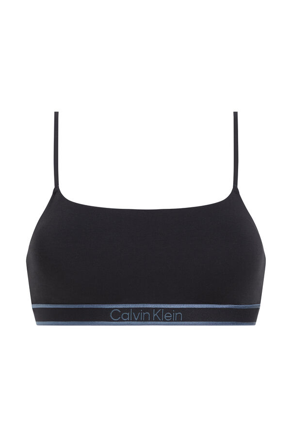 Calvin Klein bralette com logo CK preto