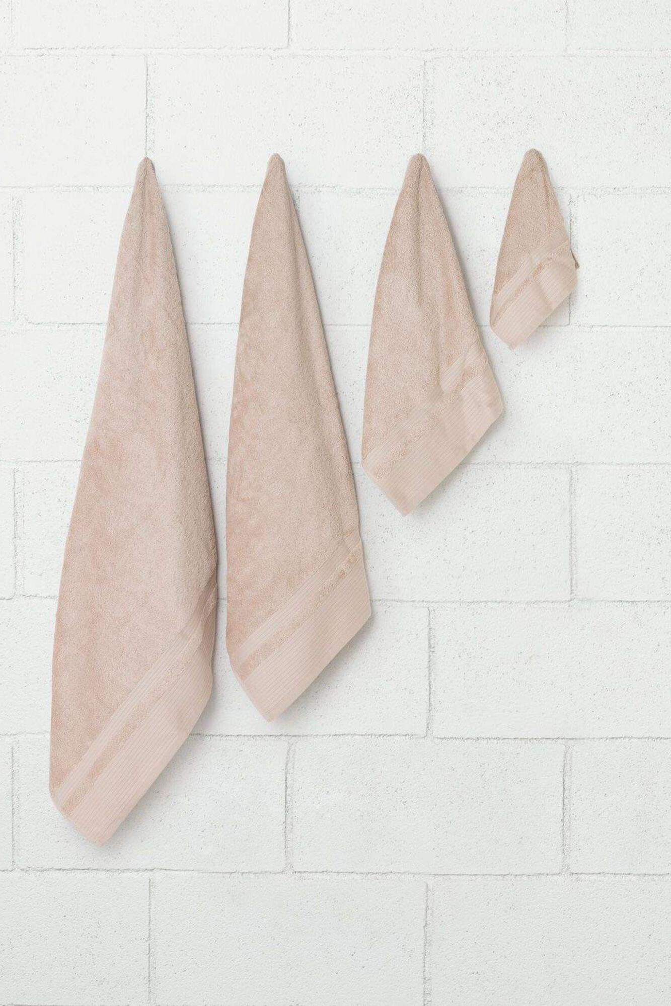 Textura Toalha toucador friso algod&atilde;o bambu 30 x 50 cm.