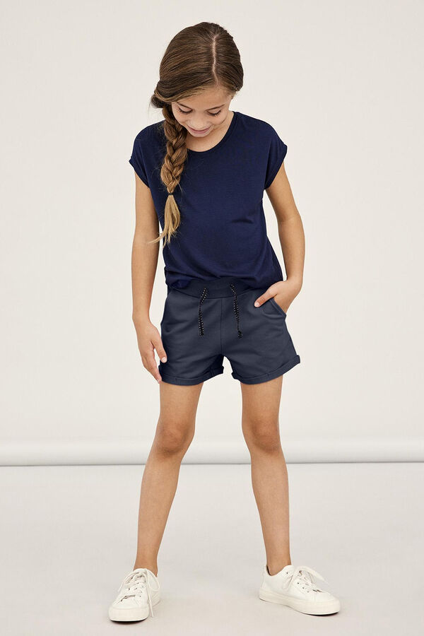 Name it Shorts de menina com bolsos azul