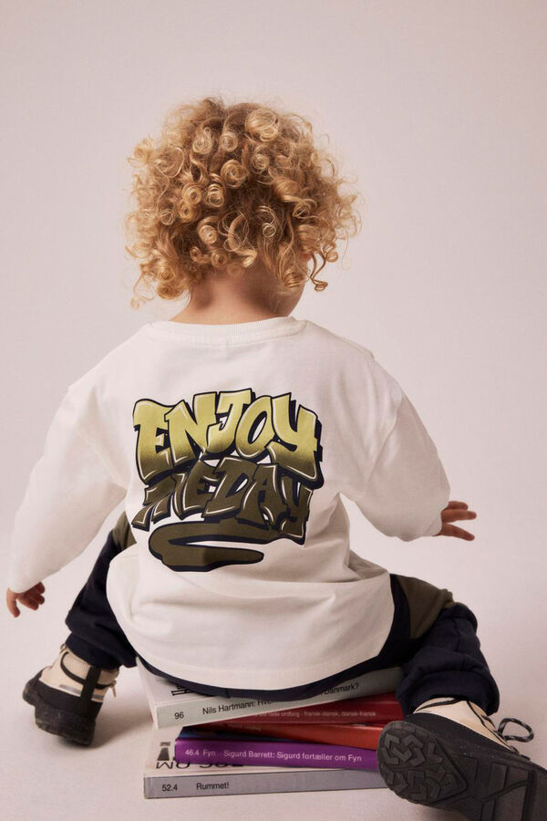 Name it Camsieta 'Enjoy the day' ni&ntilde;o blanco