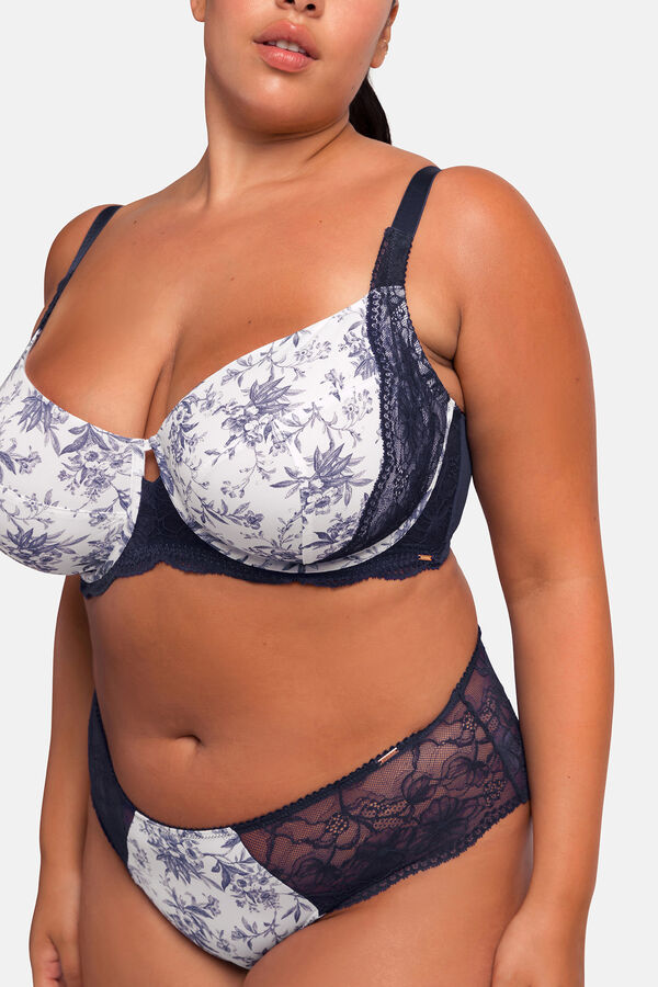 Dorina Suti&atilde; de renda azul