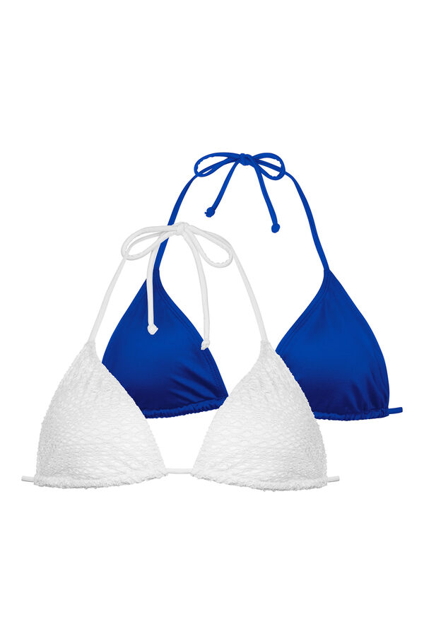 Dorina Pack 2 tops de bikini triangulares blanco