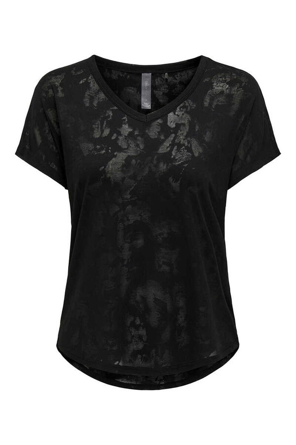 Womensecret Camiseta  semitransparente negro