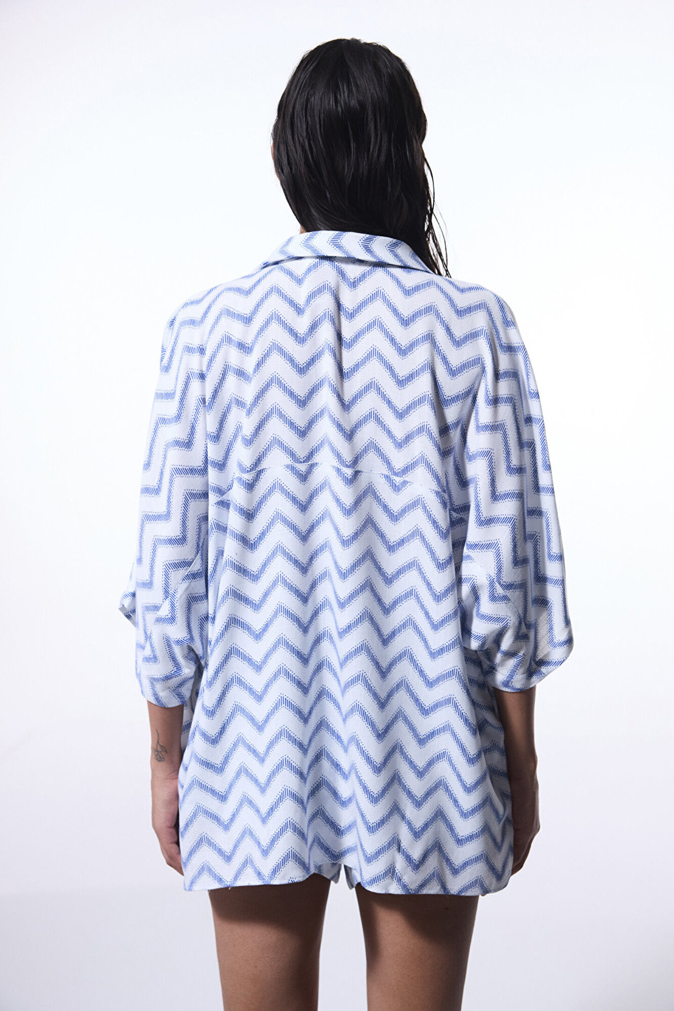 Penti Camisa oversized riscas