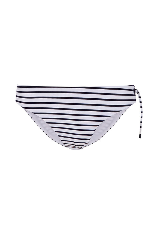 Women'secret Braga bikini cl&aacute;sica lazo rayas navy estampado