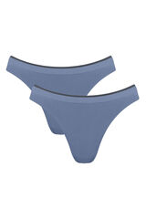 Sloggi Pack de 2 bragas de pierna alta azul