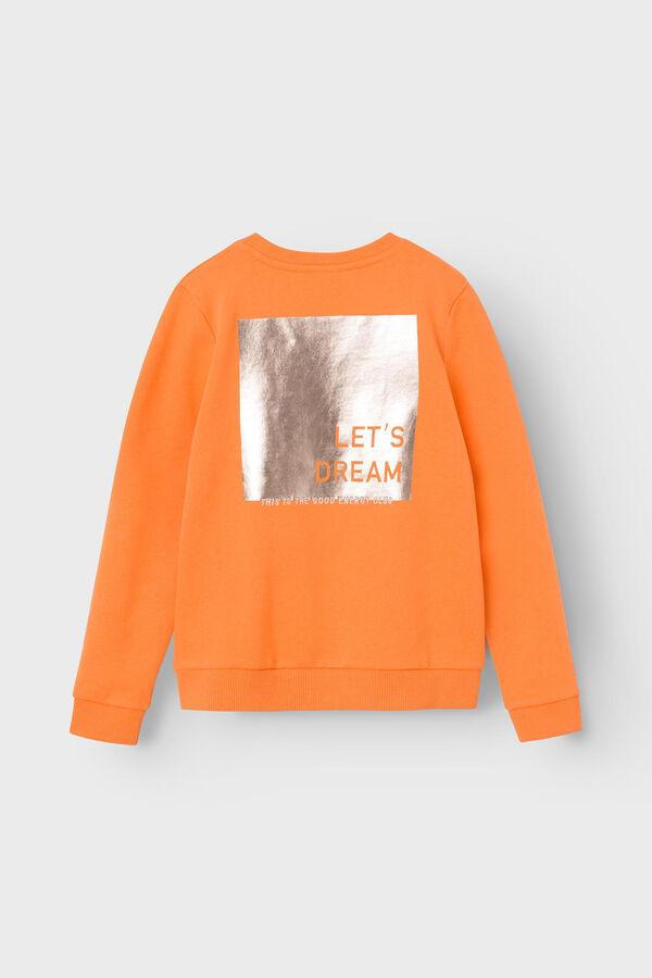 Name it Sweatshirt menina com detalhe prateado vermelho