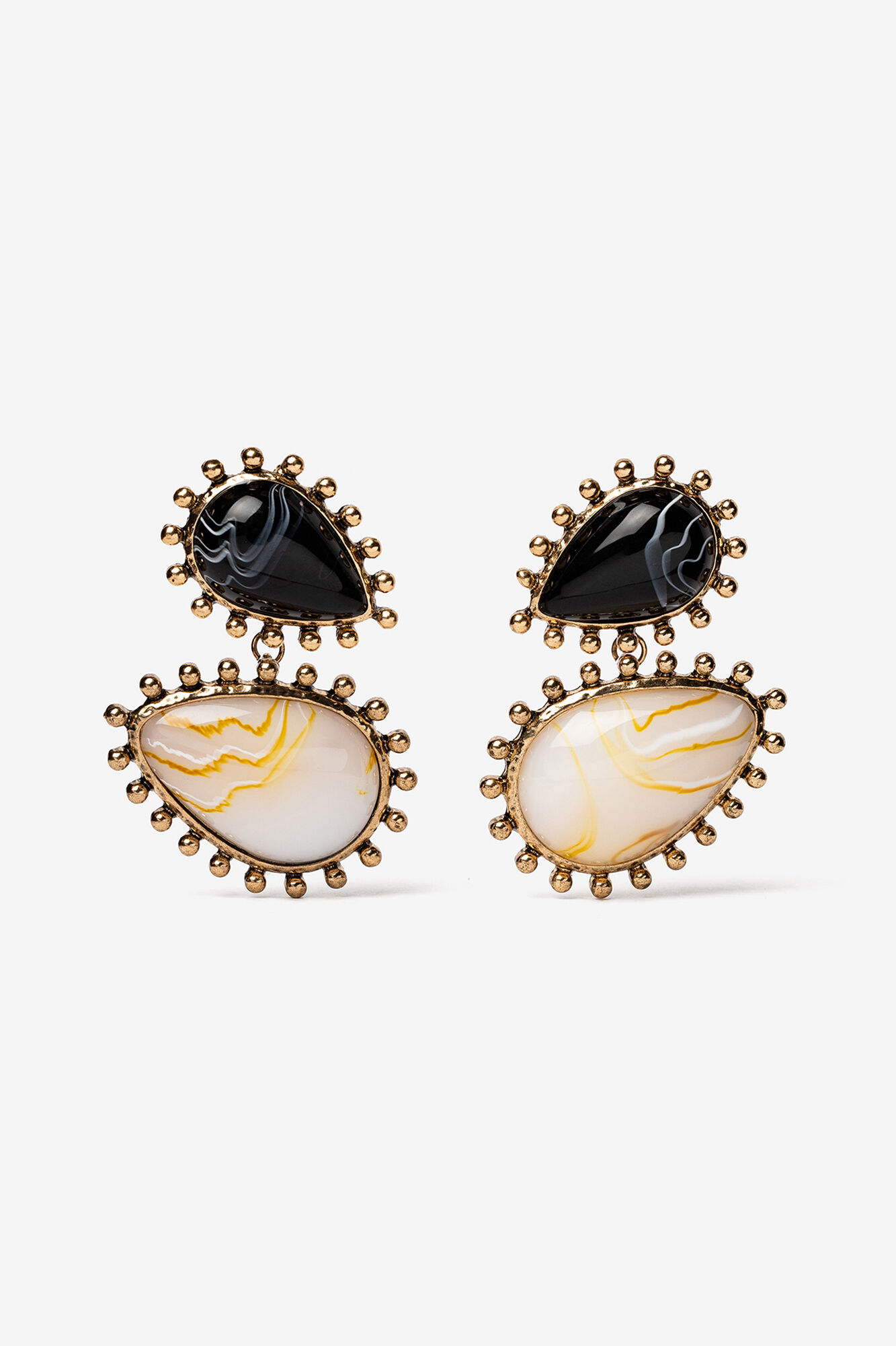 Vilanova Pendientes Maxi Acr&iacute;licos Bicolor