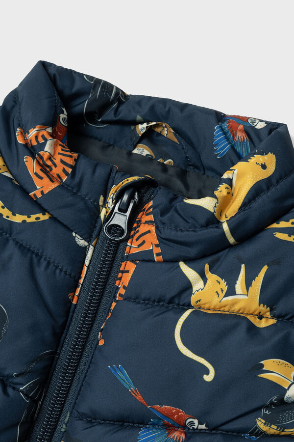 Name it Colete menino print de animais azul