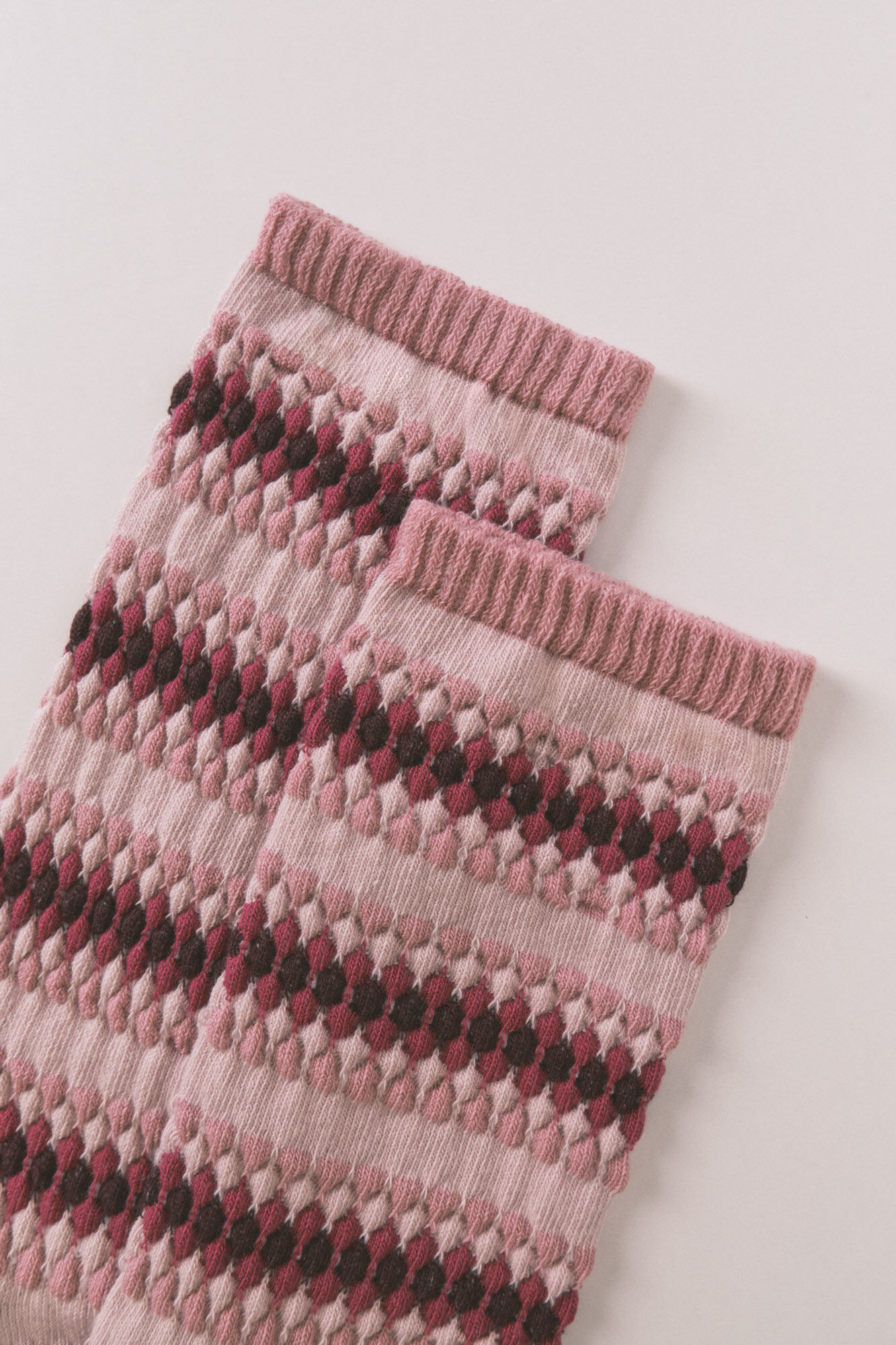 Women'secret Calcetines largos rombos rosa