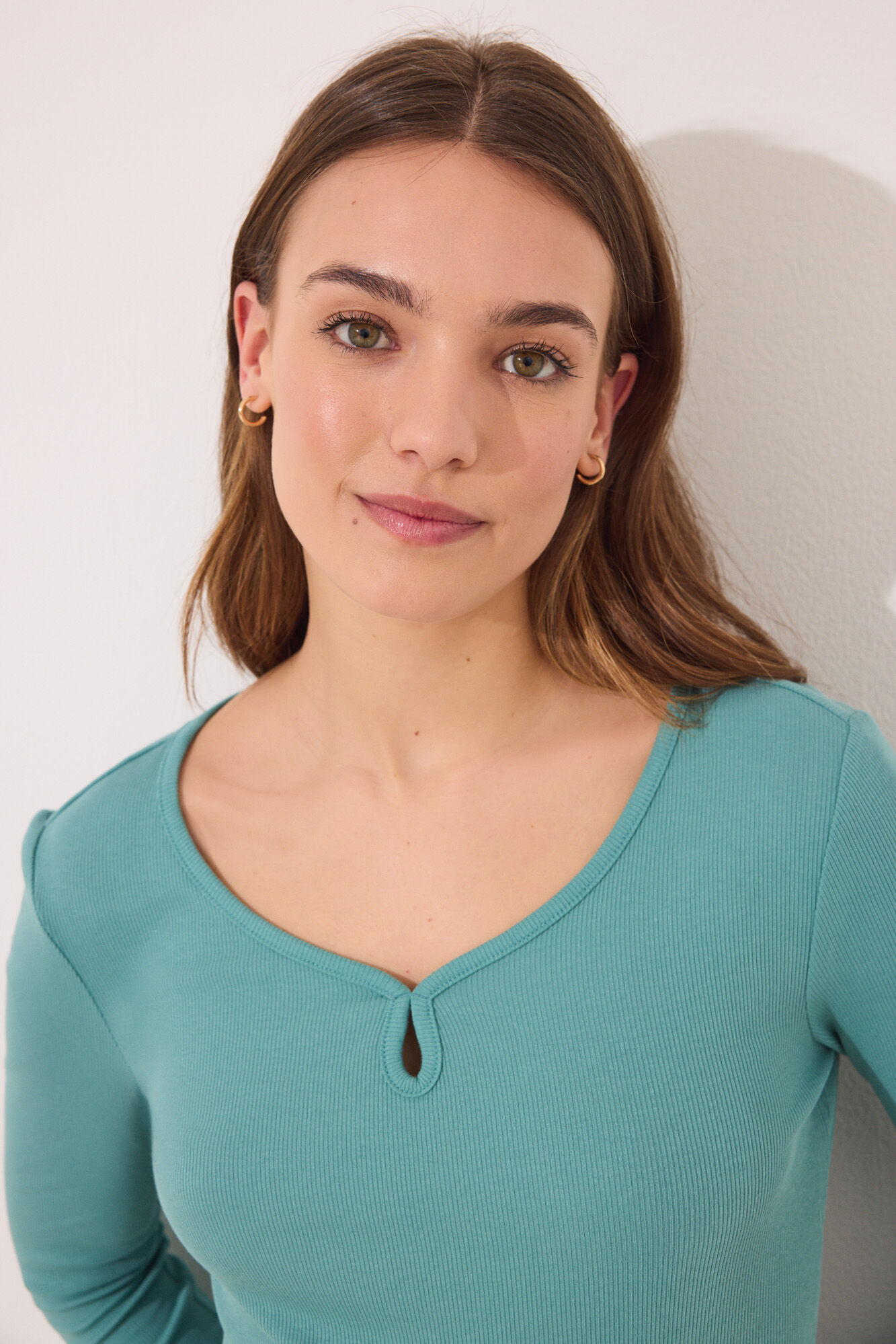 Women'secret Pijama largo verde esmeralda flores