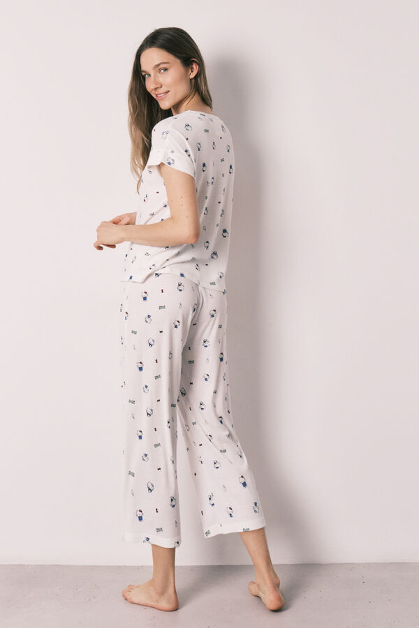 Women'secret Pijama Hello Kitty manga curta branco