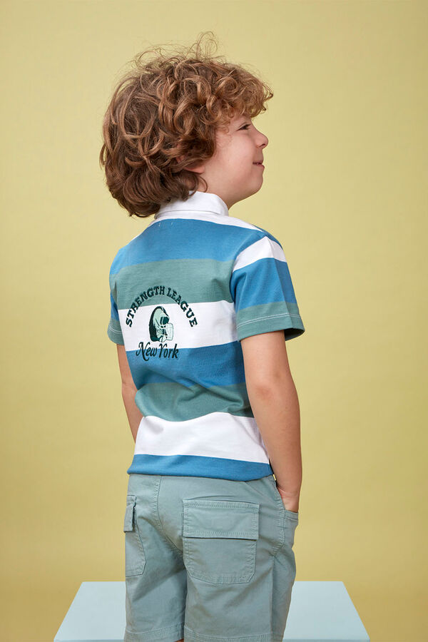 Gocco Polo rayas blanco blanco