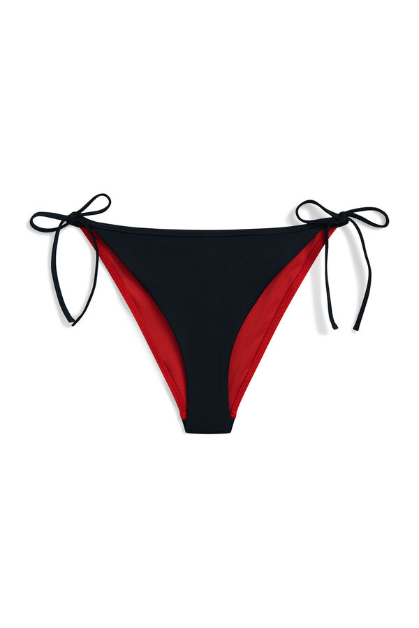 Tommy Hilfiger Cueca de biqu&iacute;ni ajust&aacute;vel com la&ccedil;os laterais azul