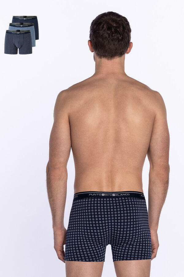 Punto Blanco Pack de 3 boxers algod&oacute;n estampado