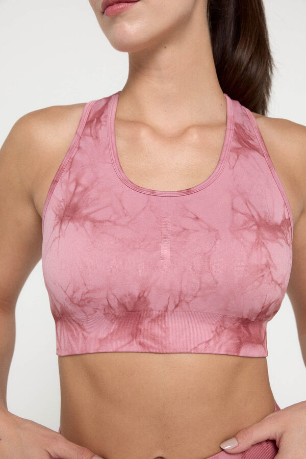 Only Play Calvin Klein pink logo padded bra rosa