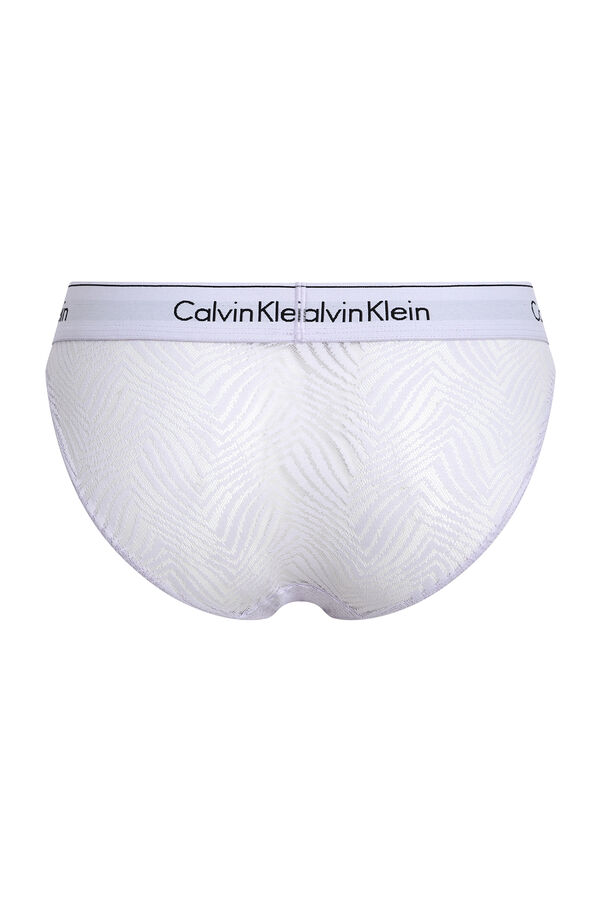 Calvin Klein Braguitas cl&aacute;sicas de encaje morado/lila