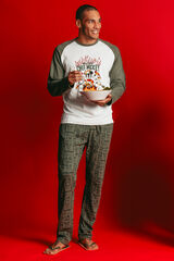 Admas Pijama Hombre Chef Mickey kaki